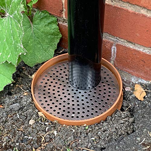 Simply Hardware® Round/Circular Drain Guard/Swirl Cover - 4 Inch up to 9 Inch Stainless Steel - Keep Drains Clear from Leaves & Debris - 7 Inch (178mm) with Large Waste Pipe Hole (71mm) - 65 Holes