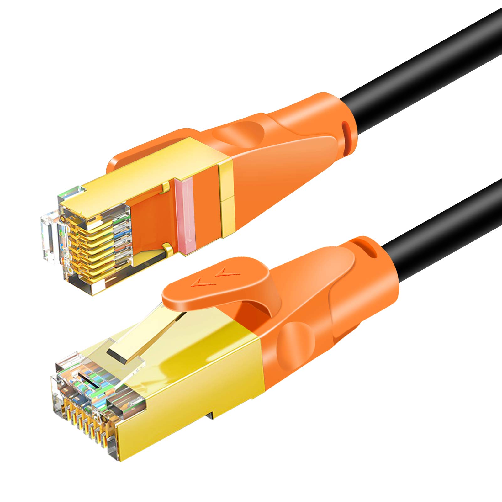 Cat8 Ethernet Cable 3m/10Ft, OvagYeng 26AWG Cat 8 LAN Network Cable 40Gbps 2000Mhz High Speed Gigabit Professional Premium SFTP Internet Cable Compatible with Cat7/Cat5//Cat6/Cat6e