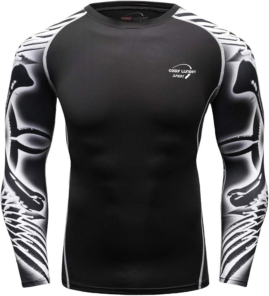 iYmitz Mens Base Layers Tops, Sports Long Sleeved Tee Wicking Quick Dry