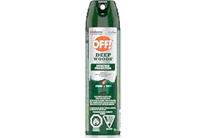 OFF! Deep Woods Insect & Mosquito Repellent Aerosol, 25% DEET, Unscented Non-Greasy Spray, Safe on Clothing & Gear, Up to 8-H