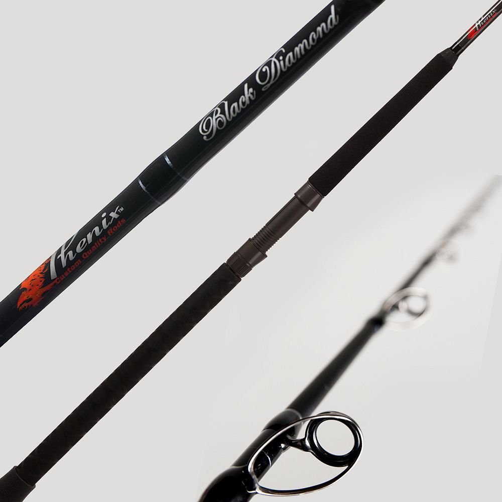 Photo 1 of **FACTORY SEALED** Phenix Rods Black Diamond Spinning / 8' / 1 PC / 15-40 LB LINE Rating/Fast Taper Action/Fuji ALCONITE Guides/Fuji DPS Reel SEAT/HYPALON & X-WRAP Handle