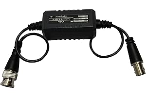 KENUCO HD-TVI/HD-CVI/AHD/Analog CVBS Passive Coaxial Video Ground Loop Isolator Built-in Video Balun for CCTV Cameras