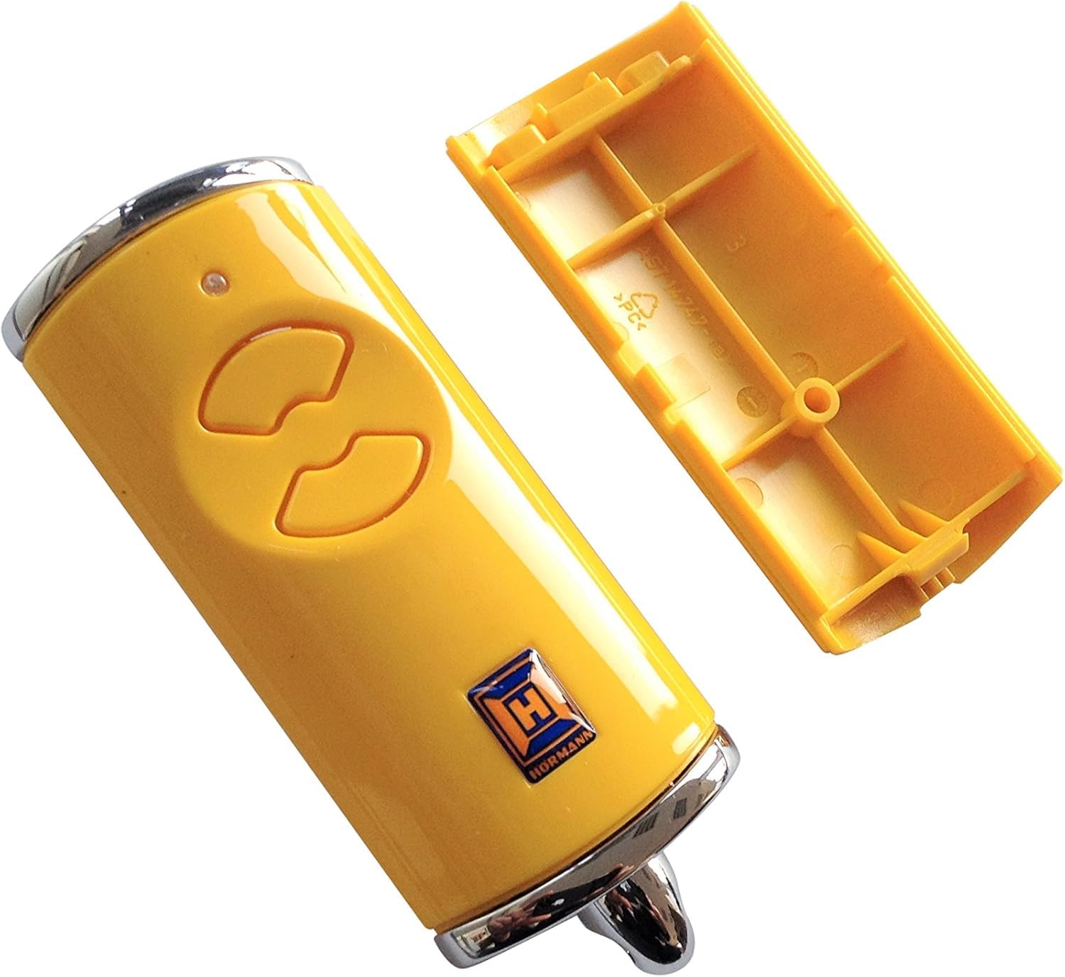 Hörmann HSE2BS Hand Transmitter Yellow Cover - Replacement Empty Case without Battery or Circuit Board – Upper and Lower Shell