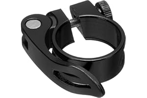 HARFINGTON Bike Seat Post Clamp 31.8mm Bicycle Clamp Aluminum Alloy Quick Release Seat Post Collar for Diameter 27.2 to 28.6m