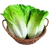 3pcs Realistic Artificial Fake Lettuce, Fake Vegetable, Artificial Vegetables for Decoration, Home Kitchen Decor,PU Simulation Vegetable, Normal