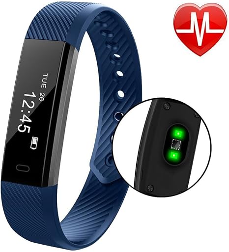 Pulseras inteligentes, HuiHeng ID115HR Pulsera inteligente ...