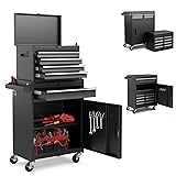 Goplus 5-Drawer Rolling Tool Chest, Tool Storage
