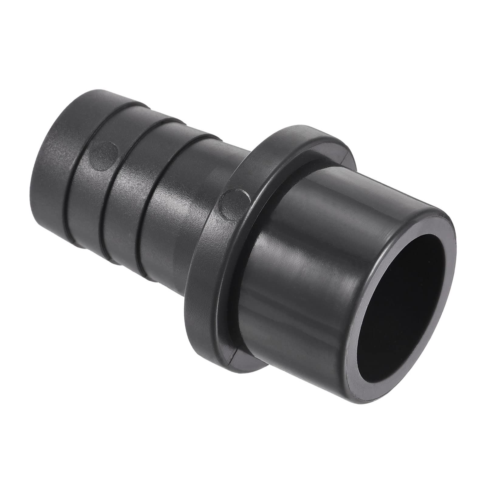 M METERXITY 1 Pack PVC Pipe Fitting - Water Tube Connector, 25mm Barb Straight Pipe Joint, Apply to Outdoor/Garden/Pool (OD 32mm, Black)