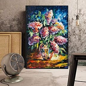 Floating Framed for Living Room Bedroom Bouquet for