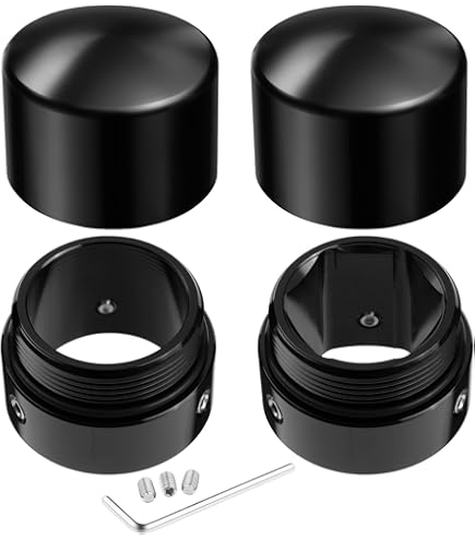PHEOZIO Front Axle Nut Cover Compatible for Harley-Davidson
