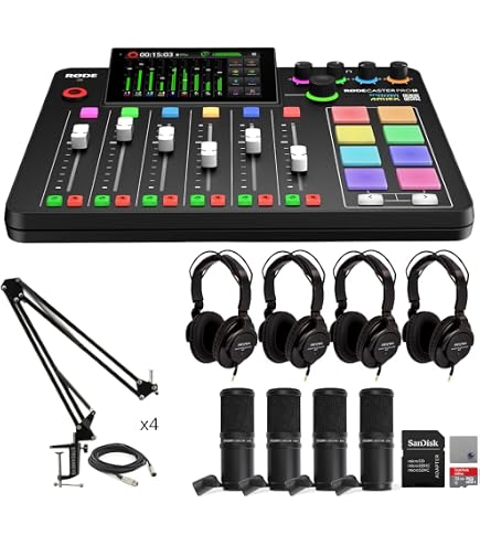 Amazon.com: Rode RODECaster Pro II Audio Production Studio Bundle