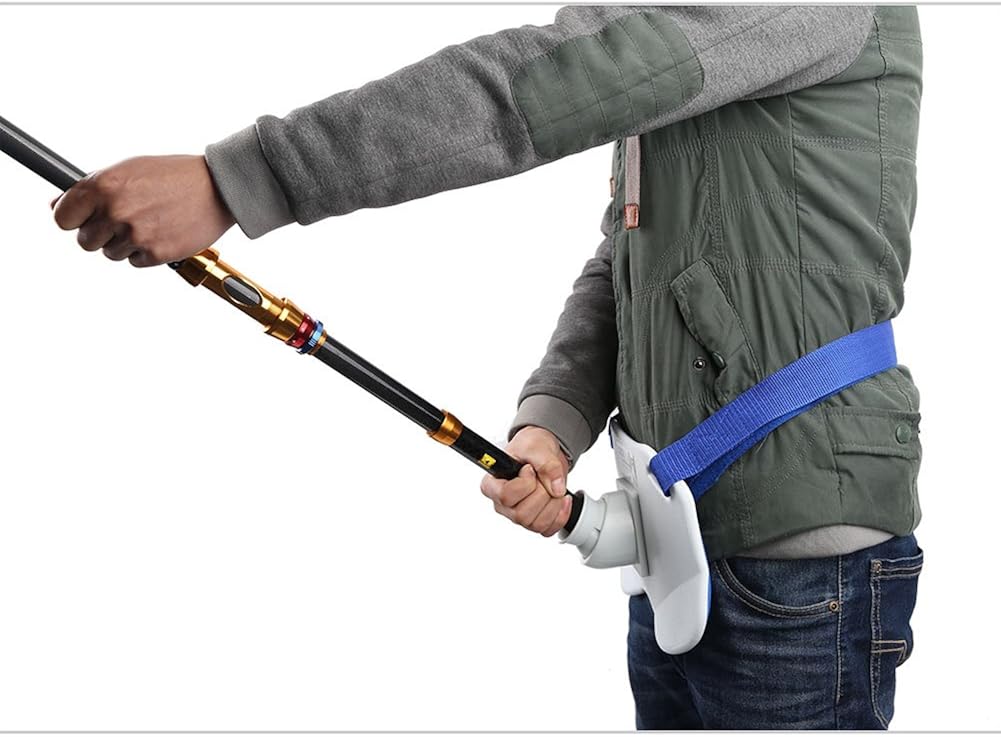 PELLOR 360°Adjustable Padded Fishing Fighting Belt Offshore Tackle Boat Fishing Rod Holder : Clothing