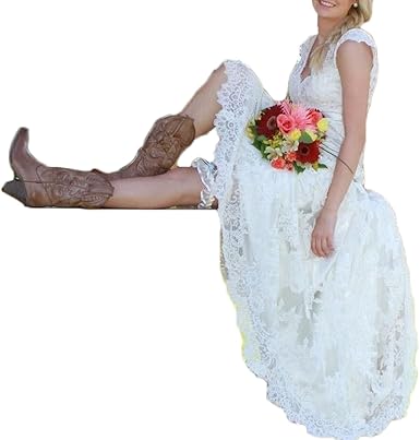 amazon western wedding dresses