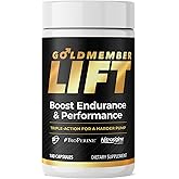 Juvenon GoldMember Lift Nitric Oxide Supplement – Nitrosigine, Trans-Resveratrol, S7 Plant Blend, BioPerine – Circulation, Energy & Muscle Support – 180 Capsules