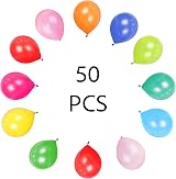 SHATCHI Rainbow Party Balloons 50 Pack 12 Inch Biodegradable Latex view 2