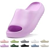 Kids Lightweight Soft EVA Non-Slip Slides Slippers Open Toe Comfy Sandals for Toddler Boys Girls Children Bathroom Shower Summer Pool Beach Slippers
