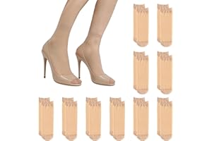 Sheer 5D Nylon & Polyester Blend Invisible Ankle Socks – Ultra‑Thin Breathable Nude Tones (5 Pairs) for Summer Comfort & Ever