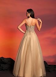 Hot Pink Tulle Prom Dresses for Women Plus Size