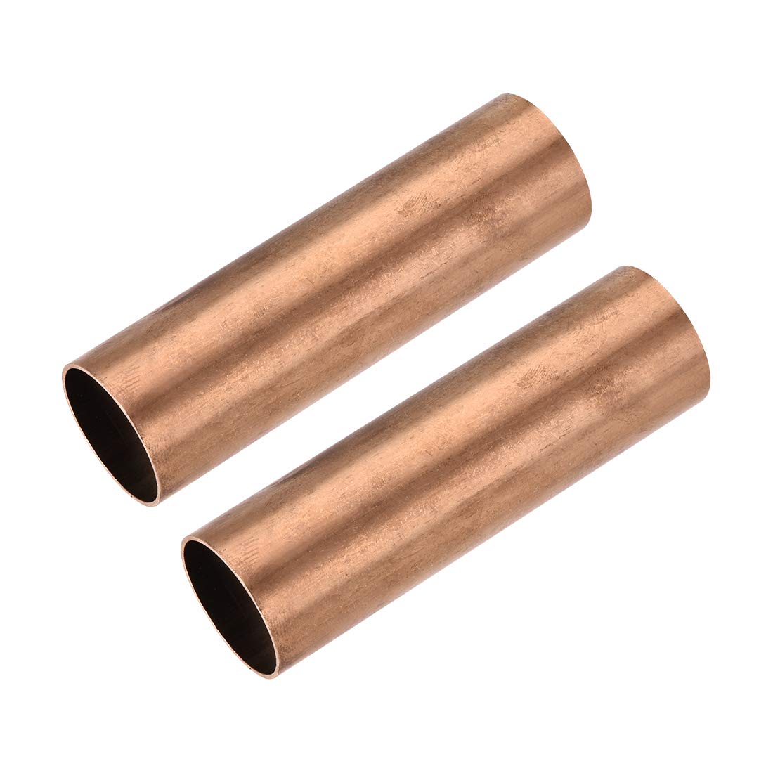 sourcing map Copper Round Tube, 30mm OD 1mm Wall Thickness 100mm Length Straight Pipe Tubing 2 Pcs