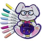 Eggmazing Easter Egg Decorator Kit - Includes Bunny Egg Decorating Spinner Arts and Crafts Set with 8 Colorful Quick Drying M