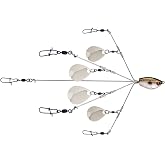 Yum Lures Yumbrella Flash Mob Junior Ultralight Colorado Blade Multi-Lure Rig, One Size