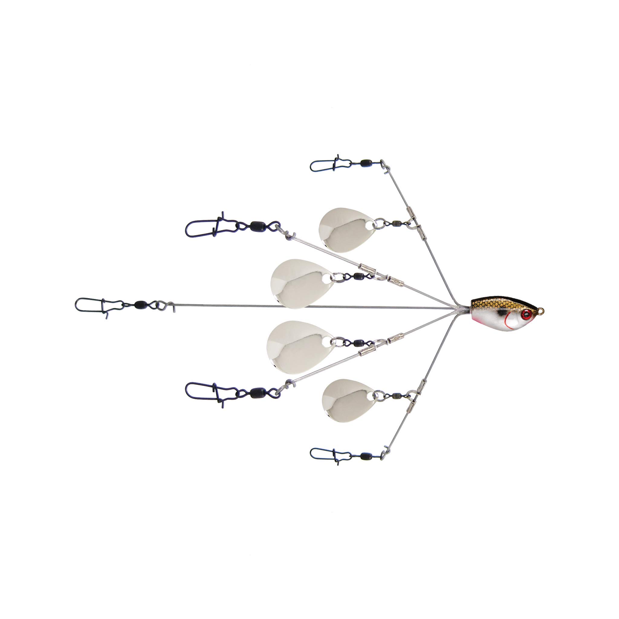 Yum Lures Yumbrella Flash Mob Junior Ultralight Colorado Blade Multi-Lure Rig, One Size
