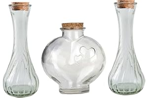 CHENGXINWENHUA Unity Sand Ceremony Set for Wedding Handmade Decorative Jars (no Sand)