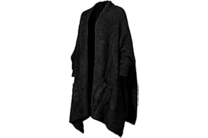 CUBRIDGE Wearable Blanket Sherpa Poncho Unique Office Work Warm Cozy Shawl TV Throw Blankets, Plush Cape Wrap for Adults