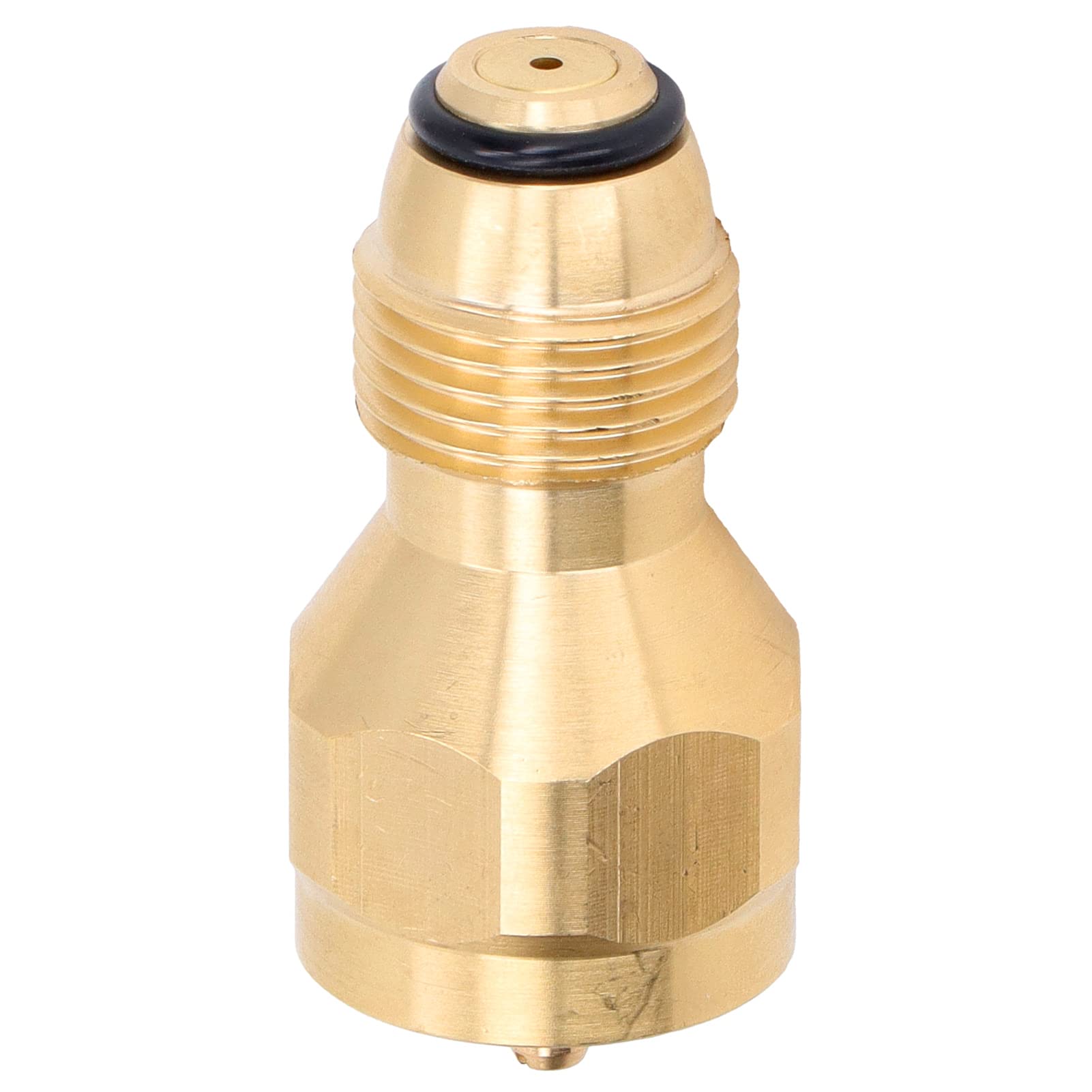 Propane Tank Refill Adapter Fitting 1LB Solid Brass Universal Mini for Disposable Small Bottle Fill