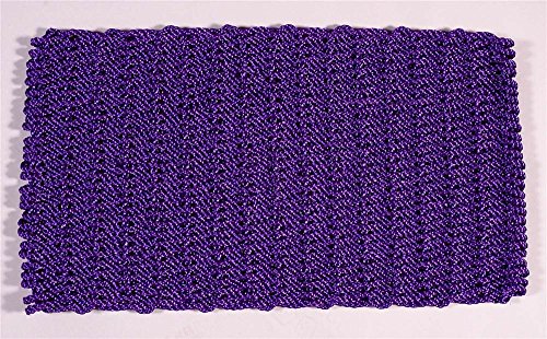 Purple Rectangular Handcrafted Doormat - Original (Patio: 20 in. W x 36 in. L)