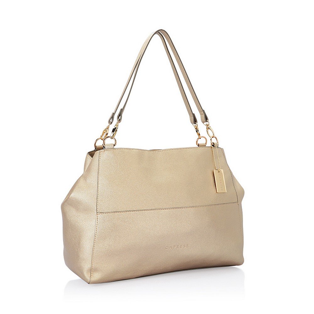 caprese women's satchel (gold)