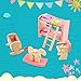 Peradix Wooden Doll House Furniture Set,Miniature Bathroom/Kid Room/Kitchen House Nursery House Furniture Dollhouse Decoration Accessories for Kids Toddlers Children Pretend Role Play Toy (Bunk Bed)