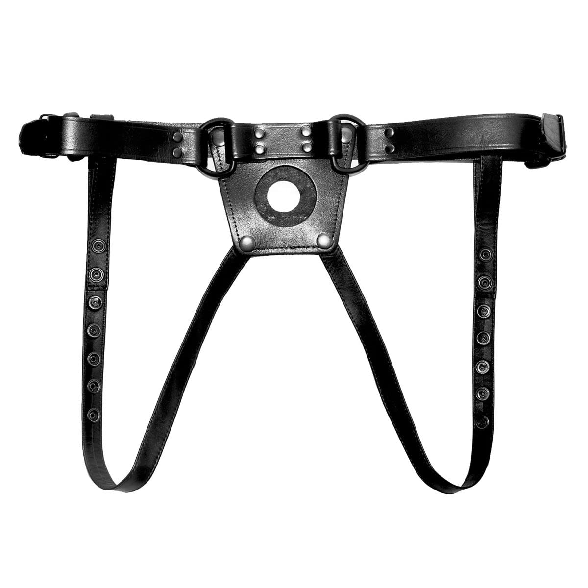 Prowler RED - Our Leather Dong Harness (Medium)