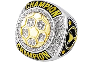 guancrown Soccer Championship Ring Trophy Award Gift Tournament Champions or Finalists Champion Ring