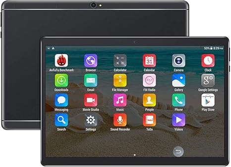 Amazon Com Android Tablet 10 1 Inch Octa Core Processor 4gb Ram 64gb Storage 2mp 8mp Camera 1280x800 Ips Screen Gps Wifi Usb Bluetooth Silver Computers Accessories