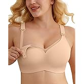 As Fairy Nursing Bras for Breastfeeding Mesh Lace Seamless Maternity Bra Pregnancy Sleep Wireless Pumping Bralette Nude
