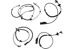 SEADEAR ABS Wheel Speed Sensor Set of 4 Compatible with Ford F-150 2011 2012 2013 2014, V6 V8 3.5L 3.7L 5.0L 6.2L Replace ALS2250 BRAB420 ALS2250 BL1Z2C190A BL3Z2C190C CL3Z2C204B