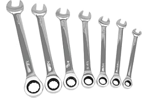 Performance Tool W1091 Sae Ratcheting Wrench Set, 7-Piece