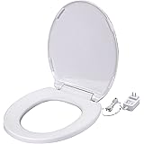 UltraTouch 01811 12 Watt/12 Volt UL-Listed Soft Round Bowl White Heated Standard Toilet Seat for Standard American Bathrooms,