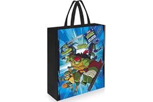Unique Ninja Turtles Plastic Tote Bag | 13" x 11" | 1 Pc