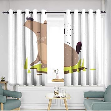 Amazon Com Sillgt Extra Wide Patio Door Curtain Dog Scratching