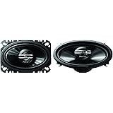 PIONEER Ts-G4620s G-Series 4" X 6" 200-Watt 2-Way Coaxial Speakers 8.30in. x 6.90in. x 2.60in, Black, TSG4620S