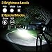 TANSOREN USB Rechargeable Bike Headlight with 2000 Lumens LED Lamp Upgrade Front Bike Light Base Bicycle Light Waterproof 5 Light Modes for Road Cycling Safety Flashlight