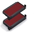 Trodat Replacement Ink Pads 6/4911 - Pack of 2 - Red Ink - for Printy 4911, 4911 Typo, 4951, 4822, 4800, 4820 and 4846