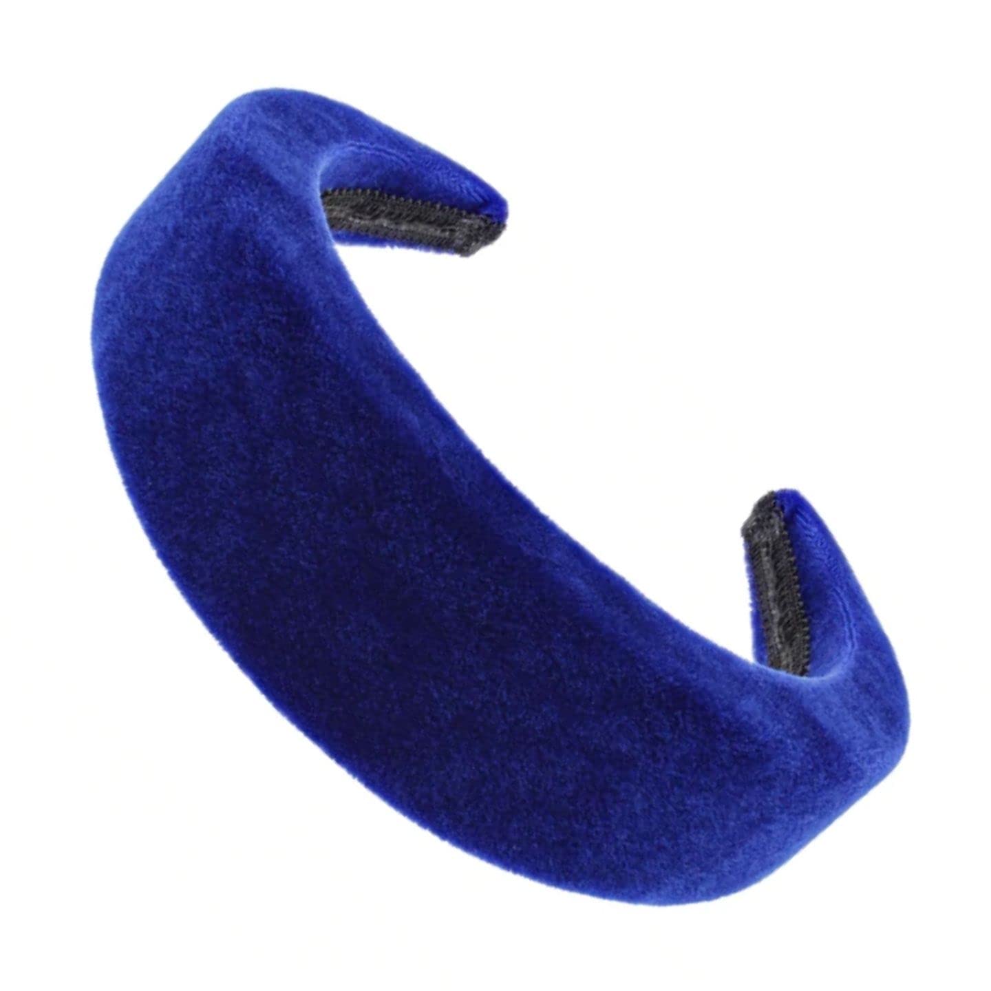 Topkids Accessories Velvet Padded Alice Headband Hairband Hair Band Head Band Women Girls 90s 80s 70s 60s Wedding Hen Party Bridal Festival Adult Wonderland Thick Wide (5cm Royal Blue)