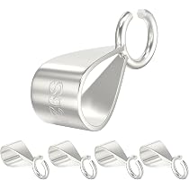 Sterling Silver Round Spring Gate Clasp With Ring 10mm, Light Weight