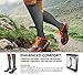 SB SOX Lite Compression Socks for Men & Women (15-20mmHg) – Best Compression Socks for Travel, Sports, and Daily Wear - XXL Sizes too! (Gray/Black, L/XL)