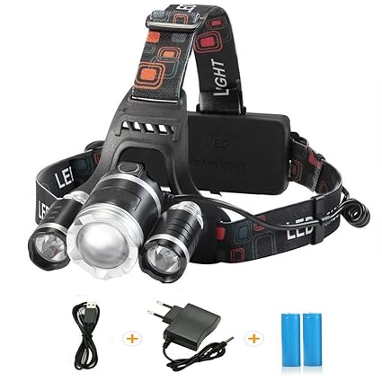 LED Headlamp,TKSTAR Stirnlampe Headlamp,6000 Lumen wasserdichter Scheinwerfer 18650 Wiederaufladbare LED Helm Licht Kopf Tasc