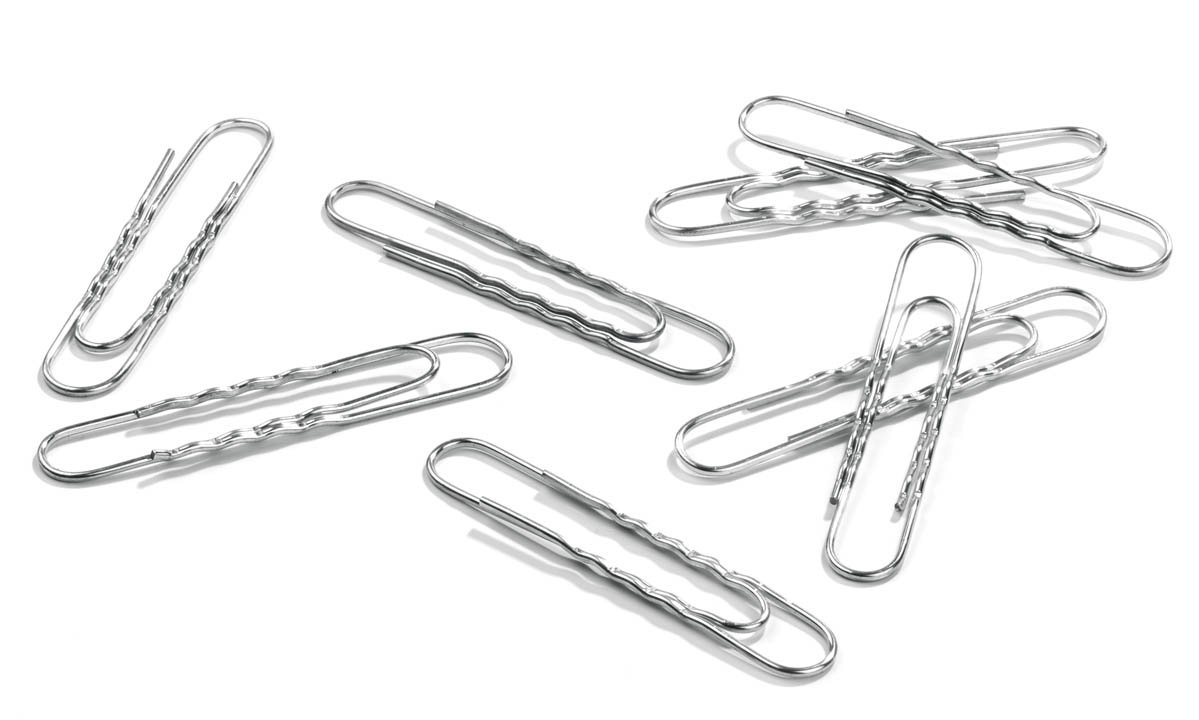 DURABLE Hunke &Jochheim Aktenklammer, Metal, Length: 70 MM, Silver, 100 Units per Pack.