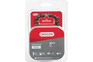 Oregon R55 AdvanceCut Chainsaw Chain for 16-Inch Bar, 55 Drive Links, Low-kickback chain fits several Stihl models , Grey